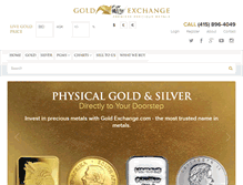 Tablet Screenshot of goldexchange.com